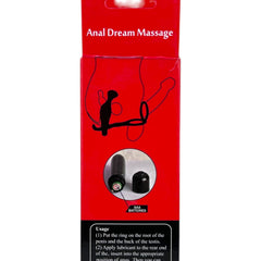 Plug anal Dream Ring con vibración y doble anillo para pene y testículos, diseño potente Glow & Vibe.