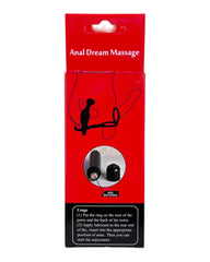 Plug anal Dream Ring con vibración y doble anillo para pene y testículos, diseño potente Glow & Vibe.