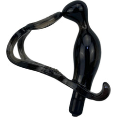 Plug anal Dream Ring con vibración y doble anillo para pene y testículos, diseño potente Glow & Vibe.