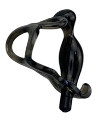 Plug anal Dream Ring con vibración y doble anillo para pene y testículos, diseño potente Glow & Vibe.