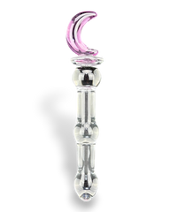 Plug anal Crystal Jewel de cristal texturizado transparente, diseño elegante y brillante de Glow & Vibe.
