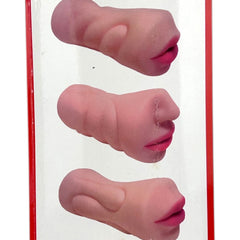 Masturbador dual Oral & Love de cyber skin con boca y vagina, doble entrada realista de Glow & Vibe.