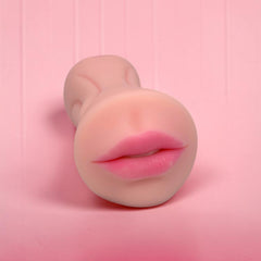 Masturbador dual Oral & Love de cyber skin con boca y vagina, doble entrada realista de Glow & Vibe.