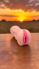 Masturbador dual Oral & Love de cyber skin con boca y vagina, doble entrada realista de Glow & Vibe.