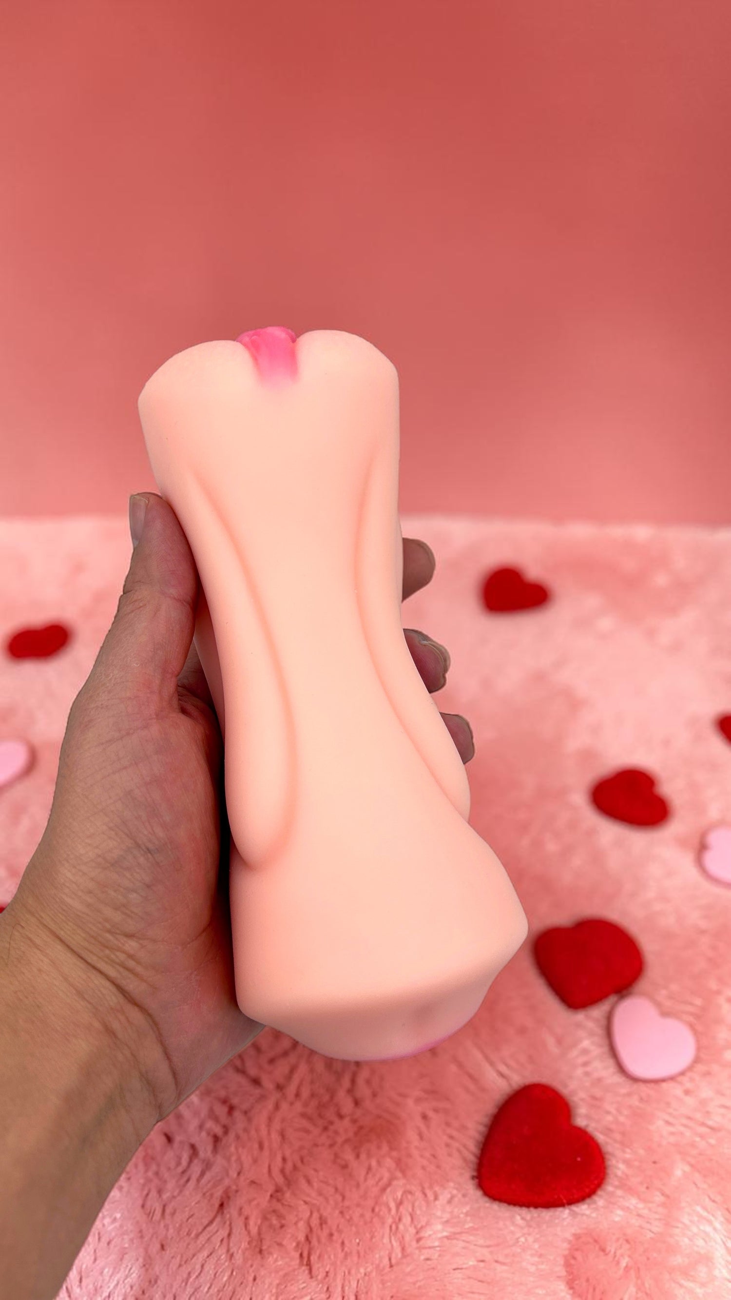 Masturbador dual Oral & Love de cyber skin con boca y vagina, doble entrada realista de Glow & Vibe.