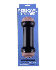 Masturbador Trainer Love doble de Magic Flesh con penetración vaginal y oral, diseño realista Glow & Vibe.
