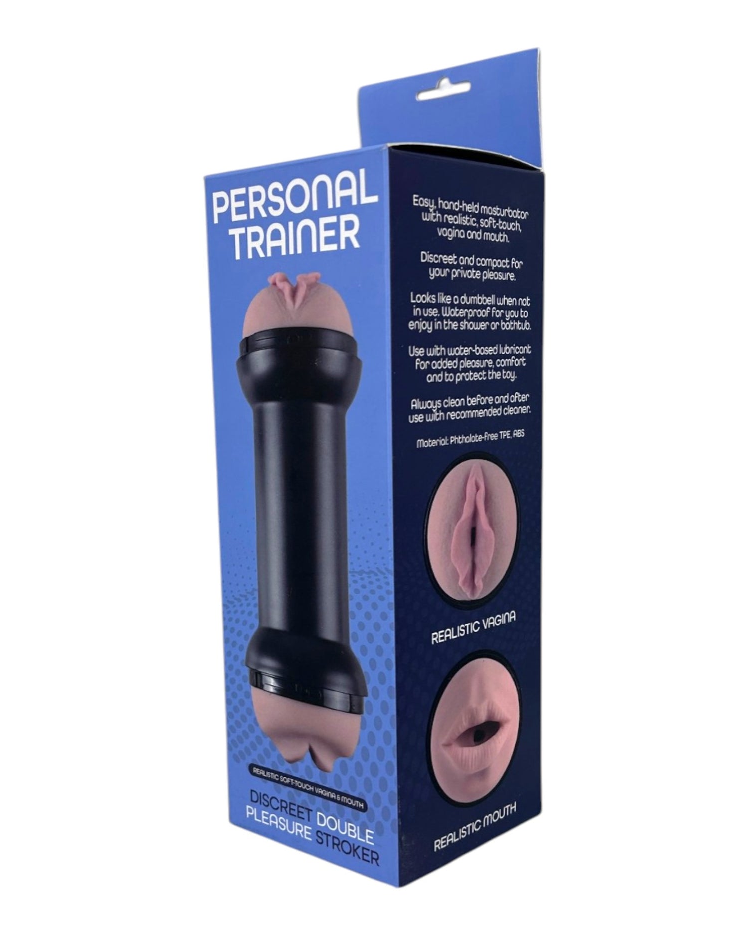 Masturbador Trainer Love doble de Magic Flesh con penetración vaginal y oral, diseño realista Glow & Vibe.