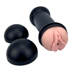 Masturbador Trainer Love doble de Magic Flesh con penetración vaginal y oral, diseño realista Glow & Vibe.