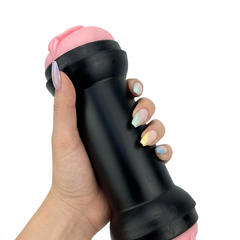 Masturbador Trainer Love doble de Magic Flesh con penetración vaginal y oral, diseño realista Glow & Vibe.