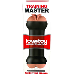 Masturbador doble Master Love de Magic Flesh con penetración vaginal y anal, textura realista y suave de Glow & Vibe.
