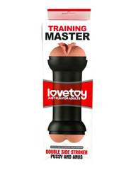 Masturbador doble Master Love de Magic Flesh con penetración vaginal y anal, textura realista y suave de Glow & Vibe.