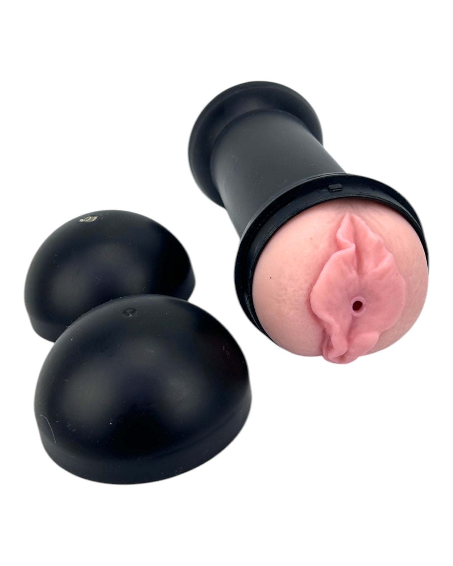 Masturbador doble Master Love de Magic Flesh con penetración vaginal y anal, textura realista y suave de Glow & Vibe.