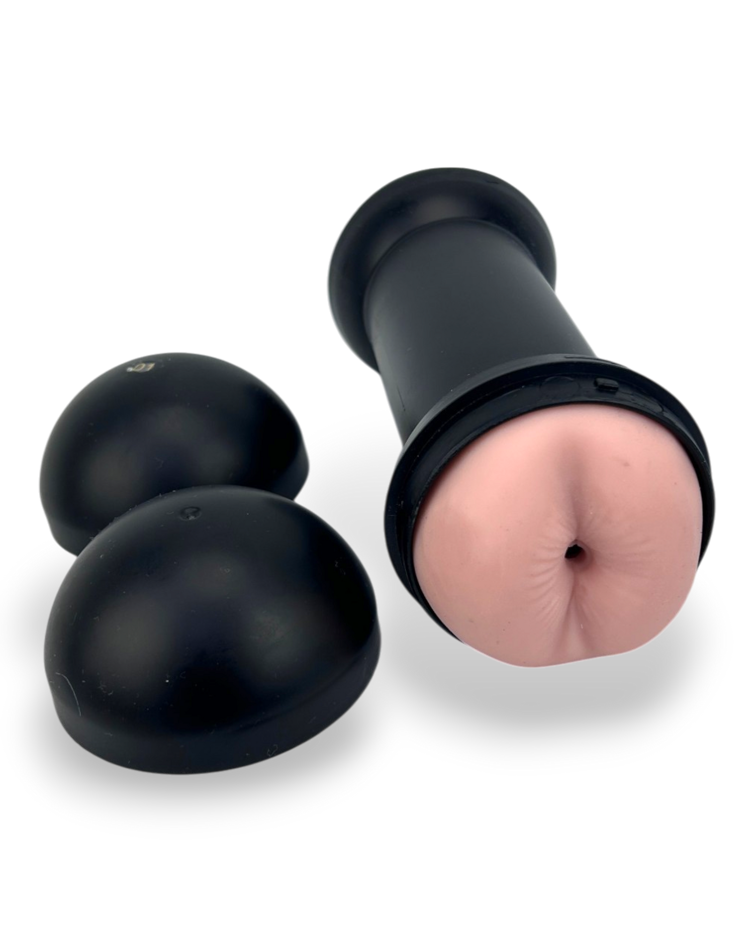 Masturbador doble Master Love de Magic Flesh con penetración vaginal y anal, textura realista y suave de Glow & Vibe.