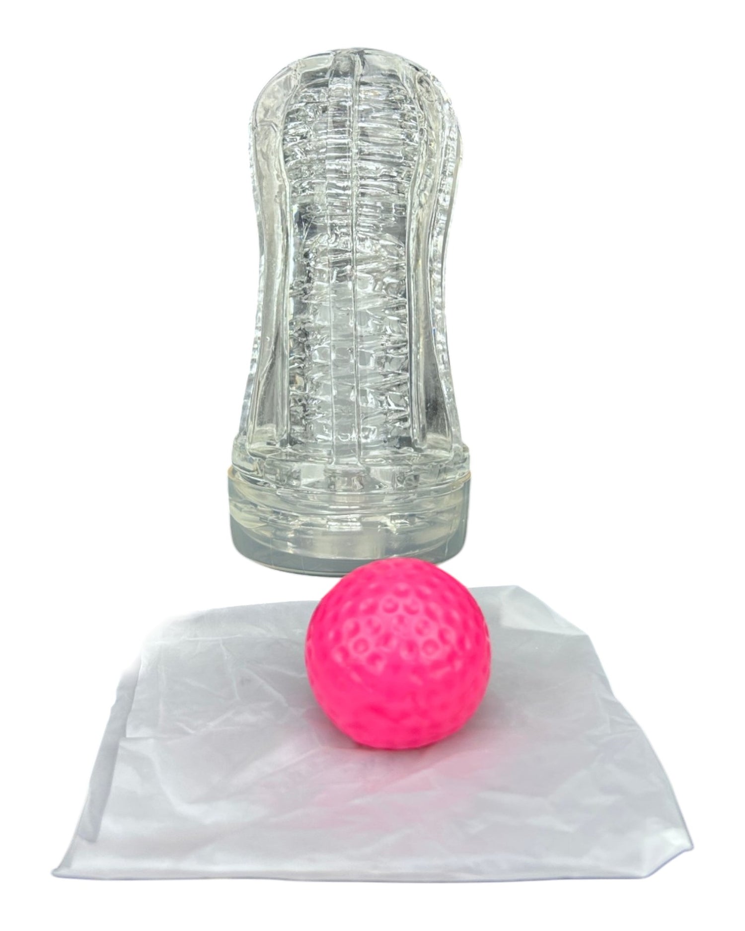 Masturbador Big Bang de silicón flexible con textura interna y efecto de succión, diseño compacto de Glow & Vibe.