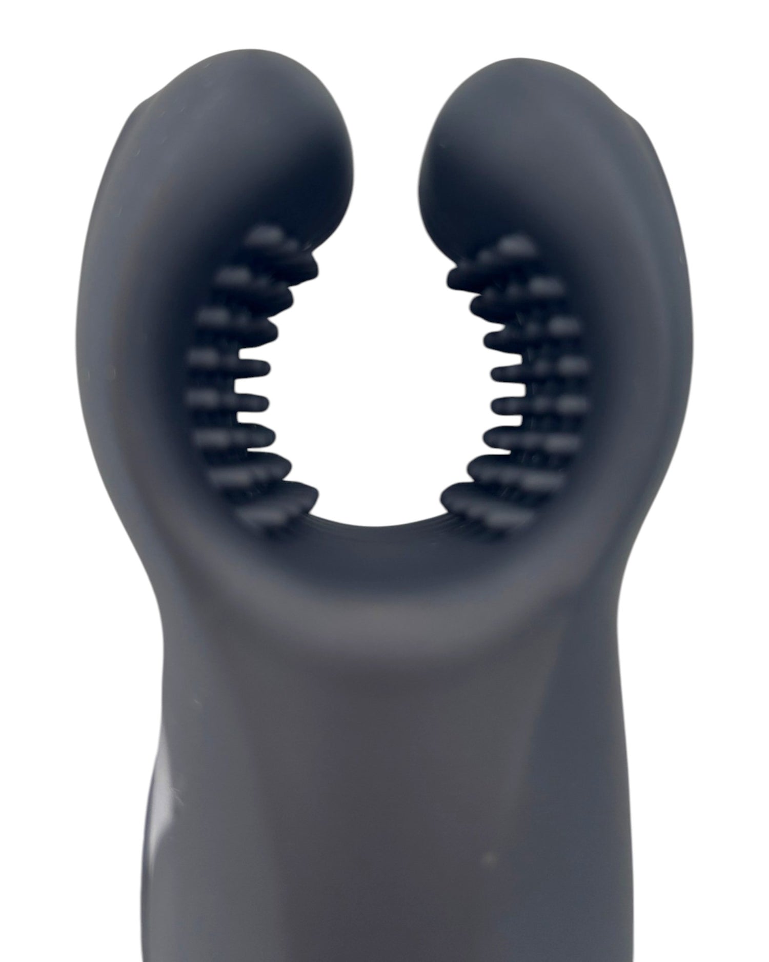 Masturbador Dual Bite de silicón texturizado con 10 modos de mordisco y vibración, diseño realista Glow & Vibe.