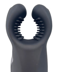 Masturbador Dual Bite de silicón texturizado con 10 modos de mordisco y vibración, diseño realista Glow & Vibe.