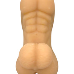 Masturbador realista Back Spirit con forma de torso masculino, ano y testículos de Magic Flesh texturizado, diseño Glow & Vibe.
