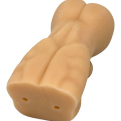 Masturbador realista Back Spirit con forma de torso masculino, ano y testículos de Magic Flesh texturizado, diseño Glow & Vibe.