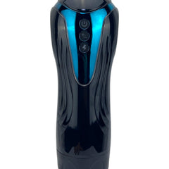 Masturbador Supreme Pleasure con sistema de succión, movimiento de pistón, carga USB y sonidos inmersivos Glow & Vibe.