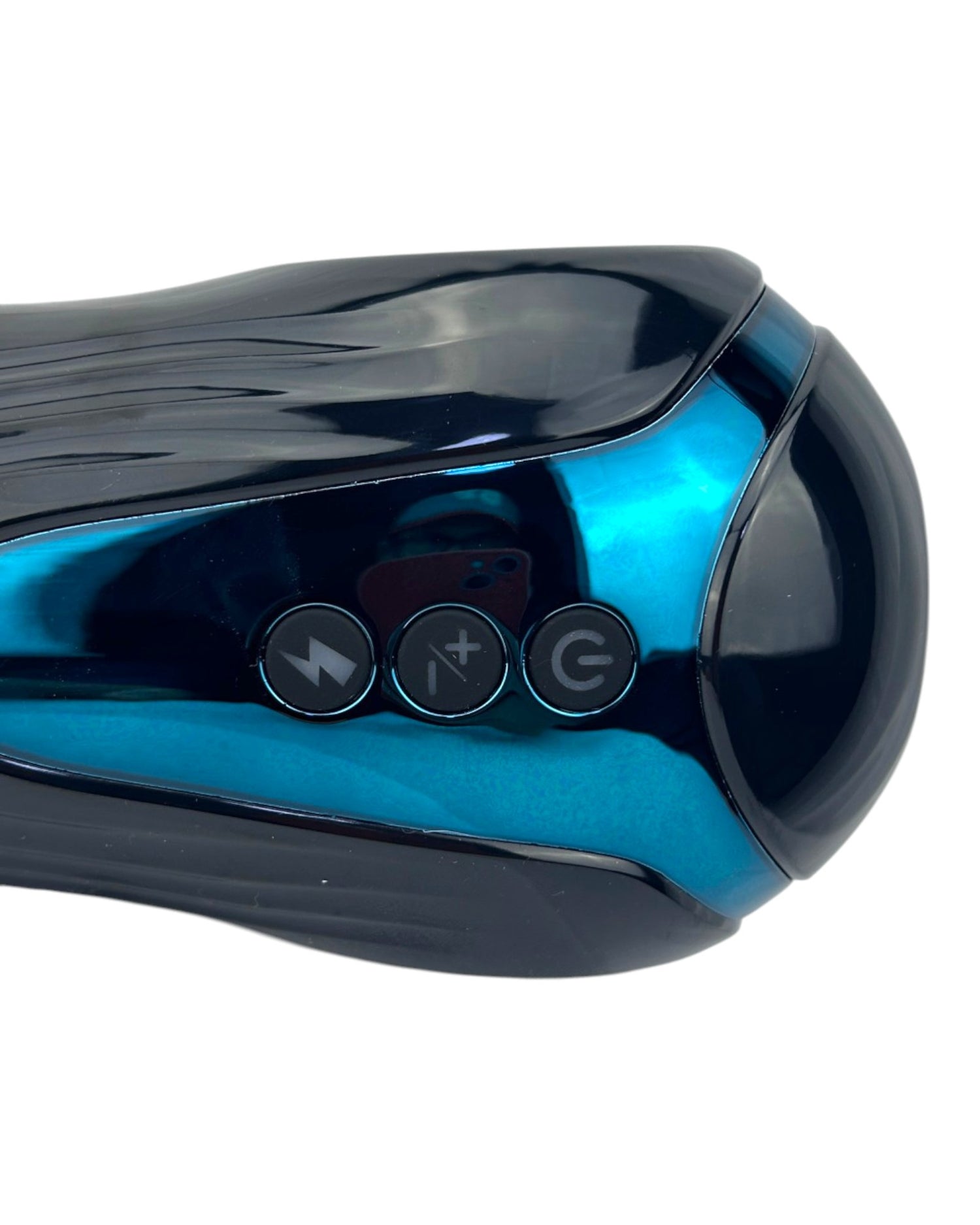 Masturbador Supreme Pleasure con sistema de succión, movimiento de pistón, carga USB y sonidos inmersivos Glow & Vibe.