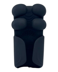 Masturbador Finger Play de silicón flexible con 10 formas de presión y vibración, diseño realista Glow & Vibe.