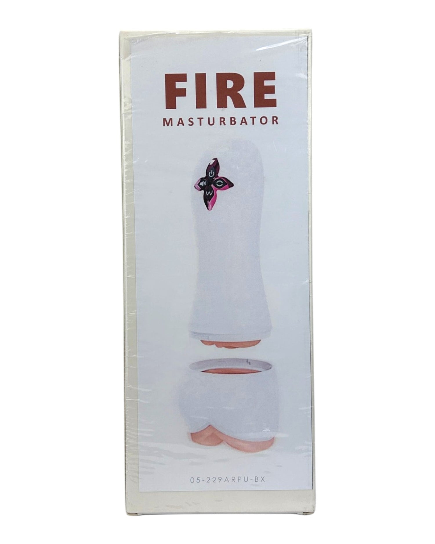 Masturbador Dual Fire desmontable con doble entrada (vagina y glúteos), succión, vibración y textura realista Glow & Vibe.