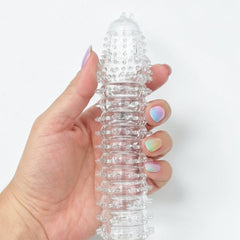 Funda Glow Stretch de gel elástico y suave con textura realista, diseño ergonómico y ajuste perfecto Glow & Vibe.