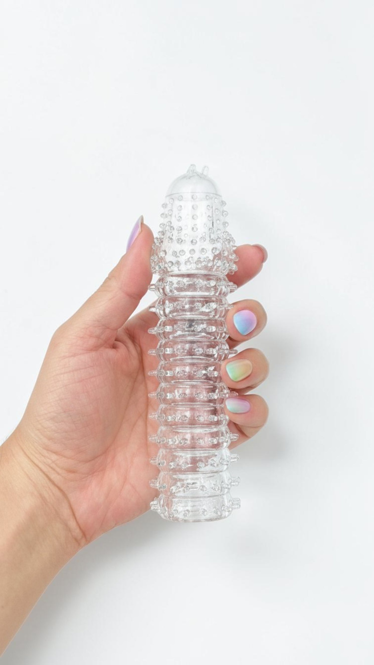 Funda Glow Stretch de gel elástico y suave con textura realista, diseño ergonómico y ajuste perfecto Glow & Vibe.