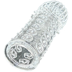 Funda Glow Stretch de gel elástico y suave con textura realista, diseño ergonómico y ajuste perfecto Glow & Vibe.