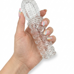 Funda Glow Stretch de gel elástico y suave con textura realista, diseño ergonómico y ajuste perfecto Glow & Vibe.