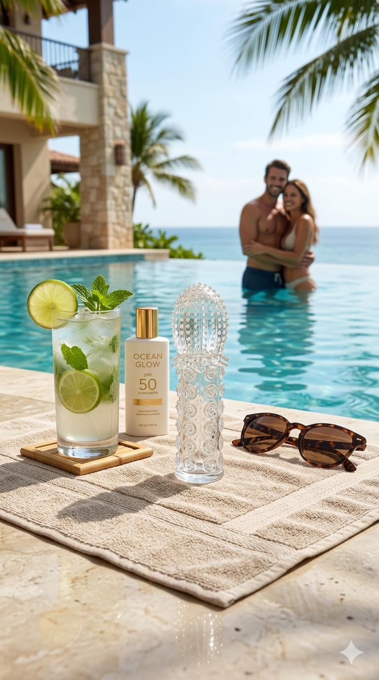 Funda Glow Stretch de gel elástico y suave con textura realista, diseño ergonómico y ajuste perfecto Glow & Vibe.