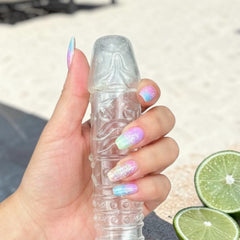 Fundas Wild Texture de silicón suave con texturas tipo dragón, espiral y crystal sleeve Glow & Vibe.