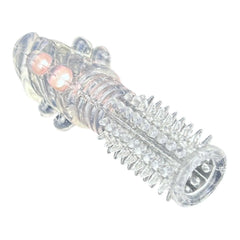 Funda Pearl Touch de gel transparente con perlas internas y textura suave Glow & Vibe.