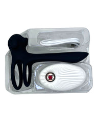 Media funda Power Pulse expansora de silicón con 20 modos de vibración y control remoto Glow & Vibe.