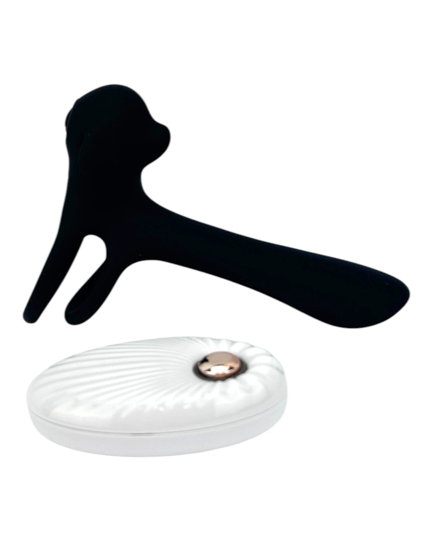 Media funda Power Pulse expansora de silicón con 20 modos de vibración y control remoto Glow & Vibe.