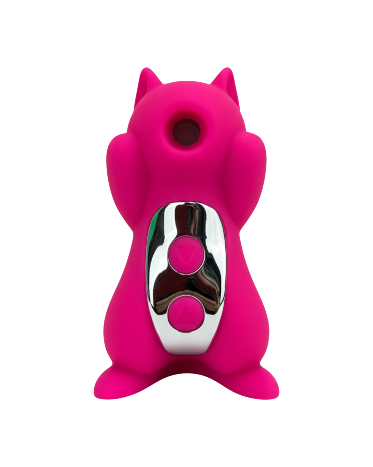 Vibrador Nutty Lover con succión y vibración combinadas, diseño atrevido y divertido Glow & Vibe.