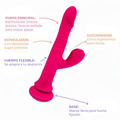 Vibrador de silicona suave Snow Love Glow & Vibe