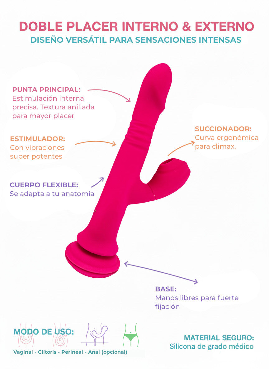 Vibrador de silicona suave Snow Love Glow & Vibe
