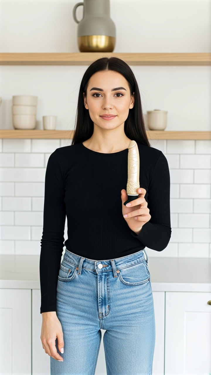 Vibrador Soft Rider con textura suave y diseño ergonómico, color elegante, vibrador cómodo y flexible para mujer, marca Glow & Vibe.