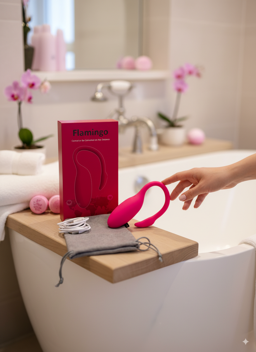 Vibrador Flamingo rosa recargable Glow & Vibe
