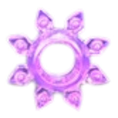 Set de seis anillos Crystal Rings de gel elástico para estimulación y control Glow & Vibe.