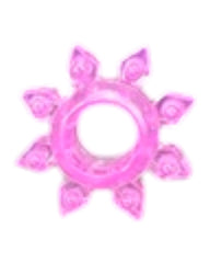 Set de seis anillos Crystal Rings de gel elástico para estimulación y control Glow & Vibe.