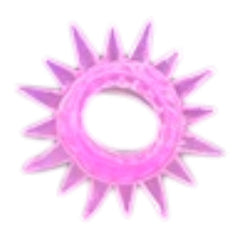 Set de seis anillos Crystal Rings de gel elástico para estimulación y control Glow & Vibe.