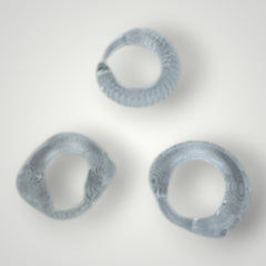 Set Power Grip de tres anillos texturizados de gel suave para estimulación y firmeza Glow & Vibe.