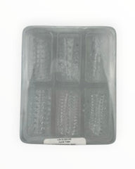 Crystal Grip Sleeve Glow & Vibe funda texturizada transparente con relieves y anillos para mayor estimulación.