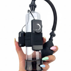 Power Pump Vibe | Bomba de succión vibradora con control manual | Glow & Vibe