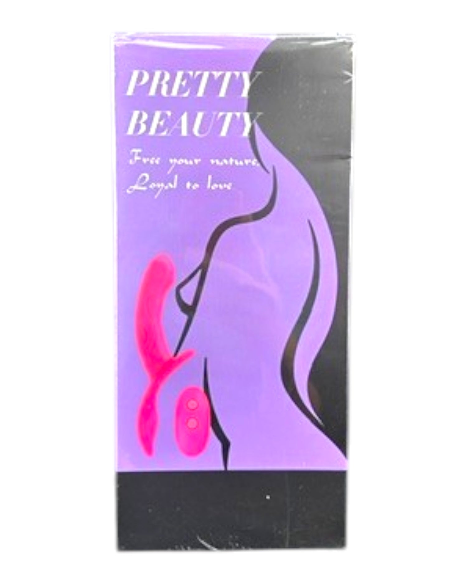 Pretty Beauty Harness de Glow&Vibe, arnés con dildo de silicona rosa flexible y texturizado con 9 funciones de vibración y control remoto.