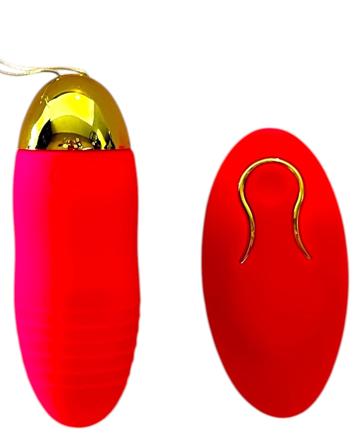 Bala vibradora inalámbrica fucsia de silicón Glow&Vibe con 10 funciones y diseño ergonómico para estimulación íntima.