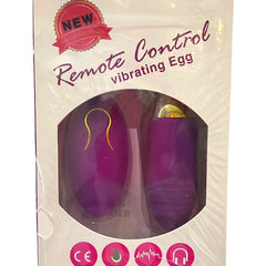 Bala vibradora inalámbrica Glow&Vibe Bana Jumping en color morado con control remoto en su empaque original