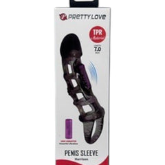 Extensión Vibe Extender de gel suave con vibración para intensificar el placer en pareja Glow & Vibe.